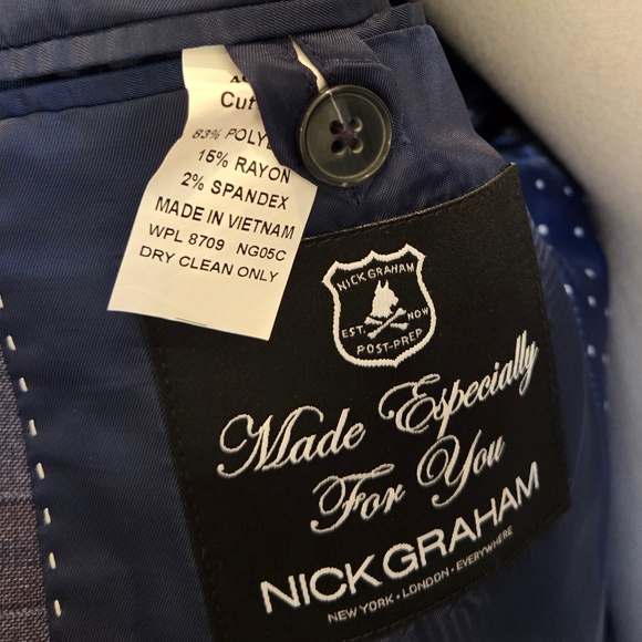 Nick Graham Mens Modern Fit Suit - Picture 9 of 16